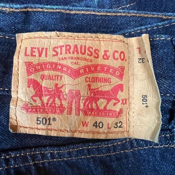 LEVI’S 501 Original Button Fly Jeans 40 x 32 *NEW* - Picture 4 of 10